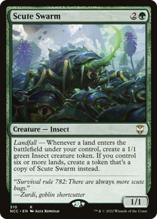 {R} Scute Swarm [Streets of New Capenna Commander][NCC 310]