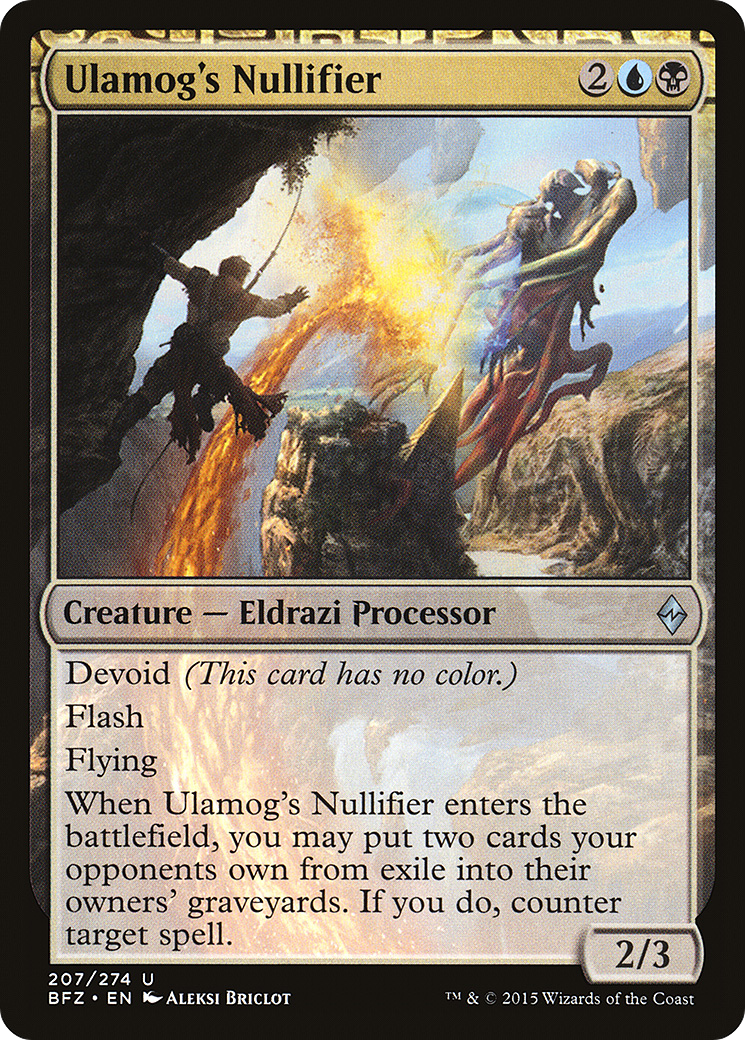 {C} Ulamog's Nullifier [Battle for Zendikar][BFZ 207]