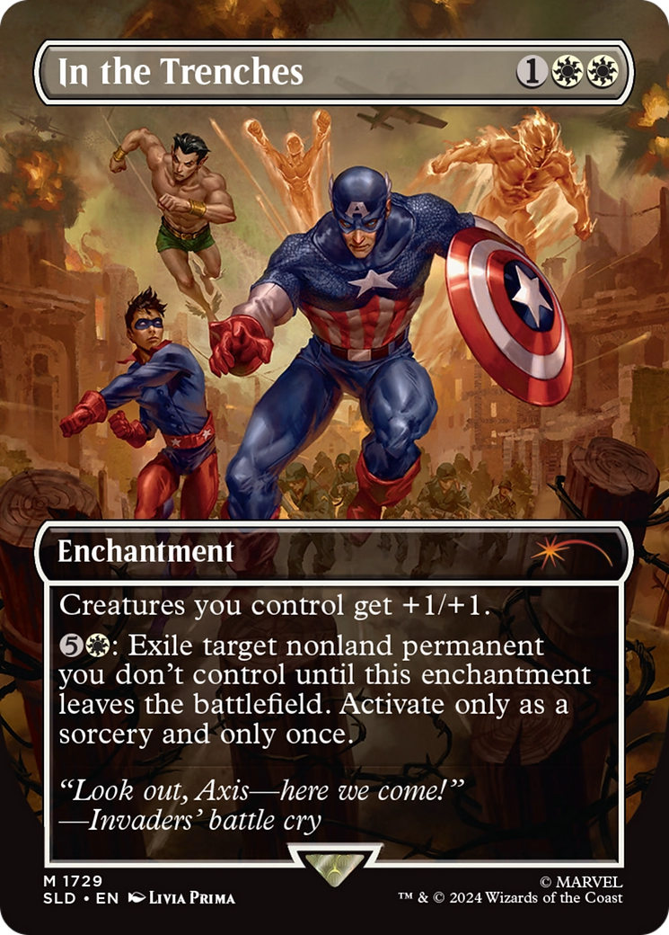 {R} In the Trenches (Rainbow Foil) [Secret Lair Drop Series][RBF SLD 1729]