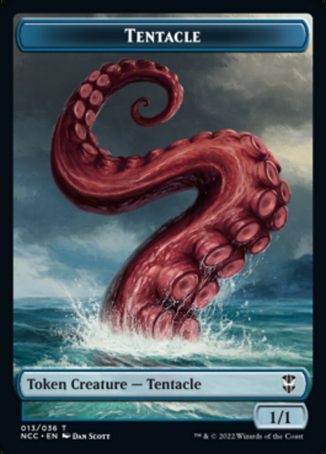 {T} Tentacle // Champion of Wits Double-sided Token [Streets of New Capenna Commander Tokens][TNCC 013]