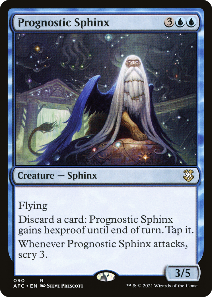 {R} Prognostic Sphinx [Dungeons & Dragons: Adventures in the Forgotten Realms Commander][AFC 090]