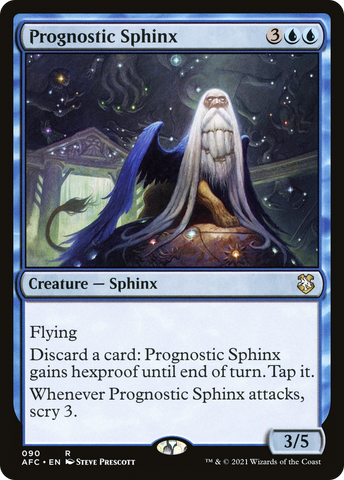 {R} Prognostic Sphinx [Dungeons & Dragons: Adventures in the Forgotten Realms Commander][AFC 090]