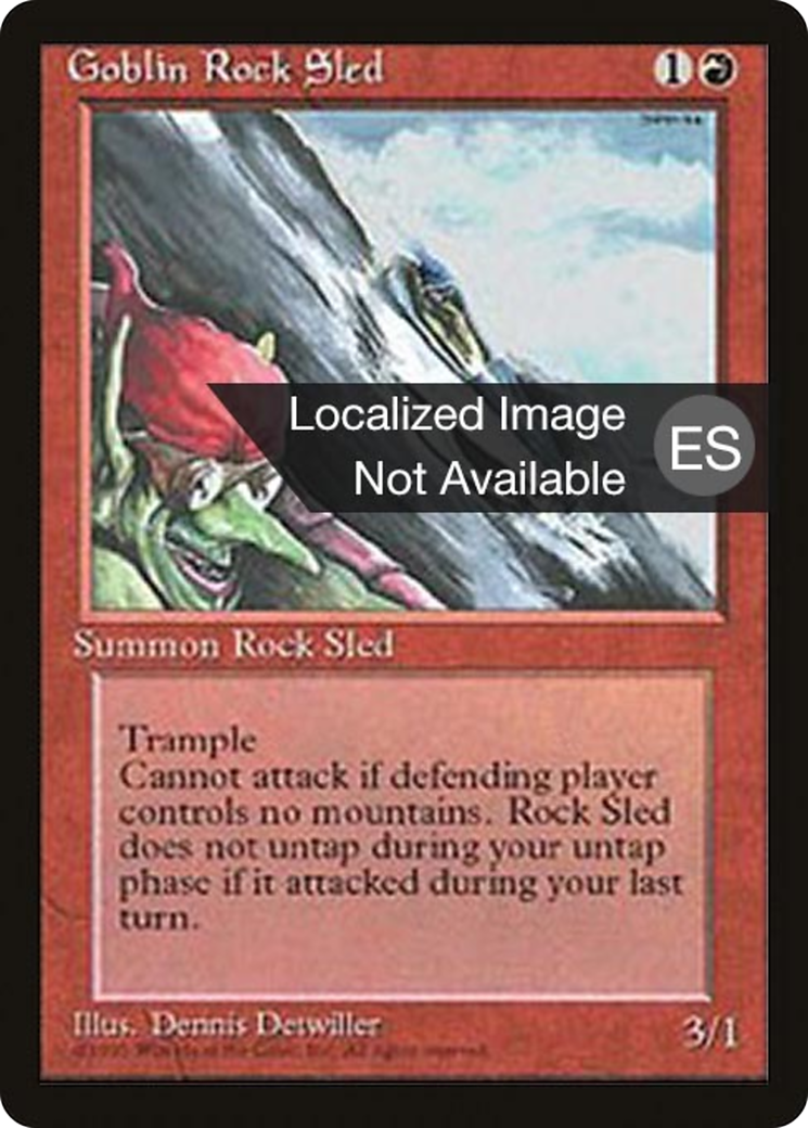 {F} Goblin Rock Sled [Fourth Edition (Foreign Black Border)][FBB 4ED 199]