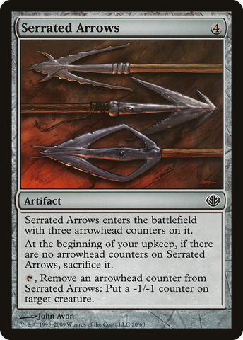 {C} Serrated Arrows [Duel Decks: Garruk vs. Liliana][DDD 020]