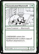 {R} Domesticated Mammoth [Mystery Booster Playtest Cards][CON CMB1 072]