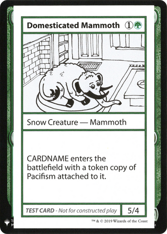{R} Domesticated Mammoth [Mystery Booster Playtest Cards][CON CMB1 072]