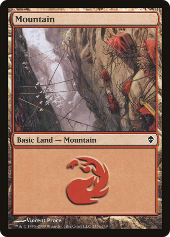 {B}[ZEN 245] Mountain (245a) [Zendikar]