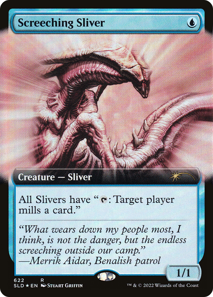 {R} Screeching Sliver (Extended Art) [Secret Lair Drop Promos][SLD 622]