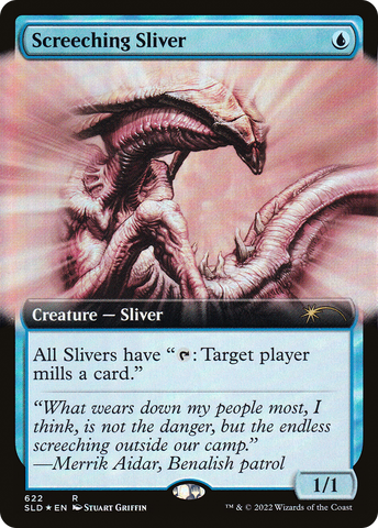 {R} Screeching Sliver (Extended Art) [Secret Lair Drop Promos][SLD 622]