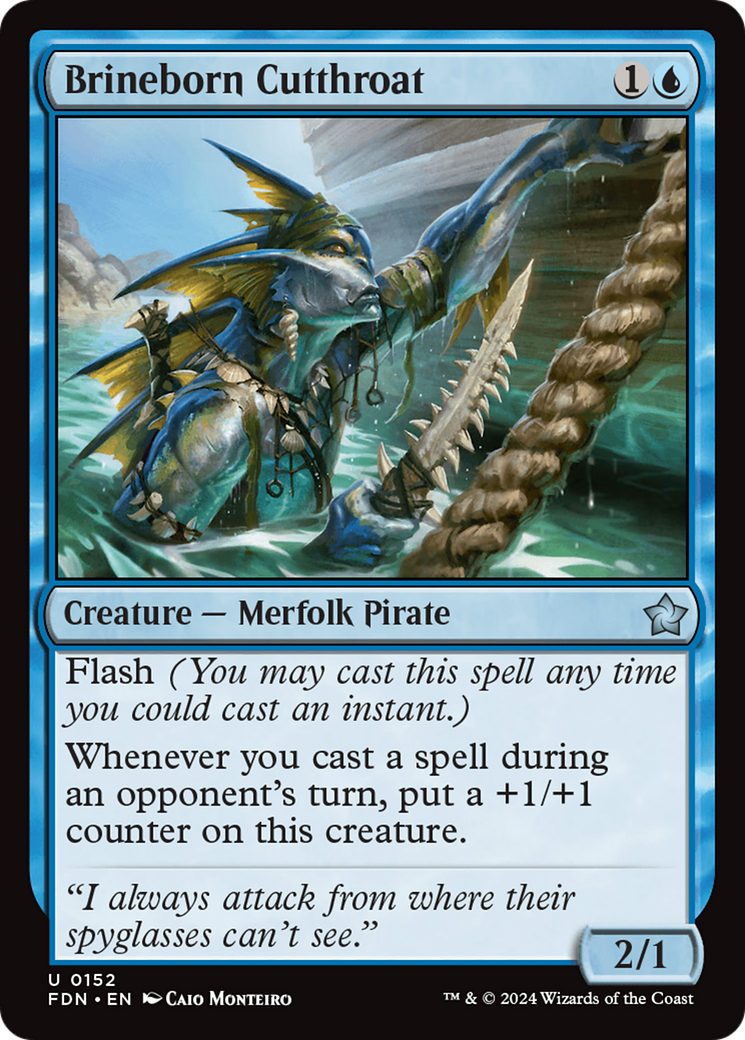 {@C} Brineborn Cutthroat [Foundations][FDN 152]