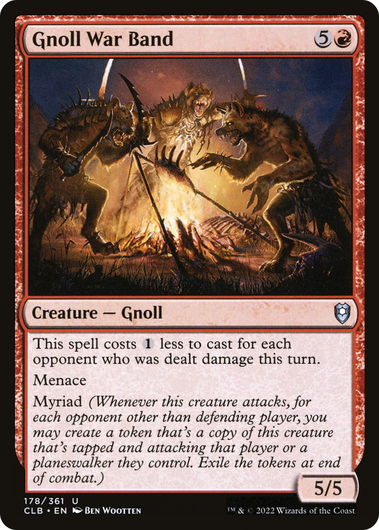 {C} Gnoll War Band [Commander Legends: Battle for Baldur's Gate][CLB 178]