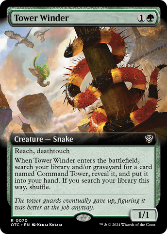 {R} Tower Winder (Extended Art) [Outlaws of Thunder Junction Commander][OTC 070]