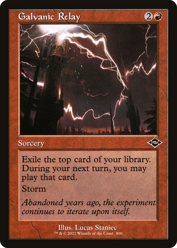{C} Galvanic Relay (Retro Frame) (Foil) [Modern Horizons 2] [MH2 406]