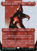 {R} Urabrask, Heretic Praetor (Borderless Concept Preators Step-and-Compleat Foil) [Streets of New Capenna][SNC 469]