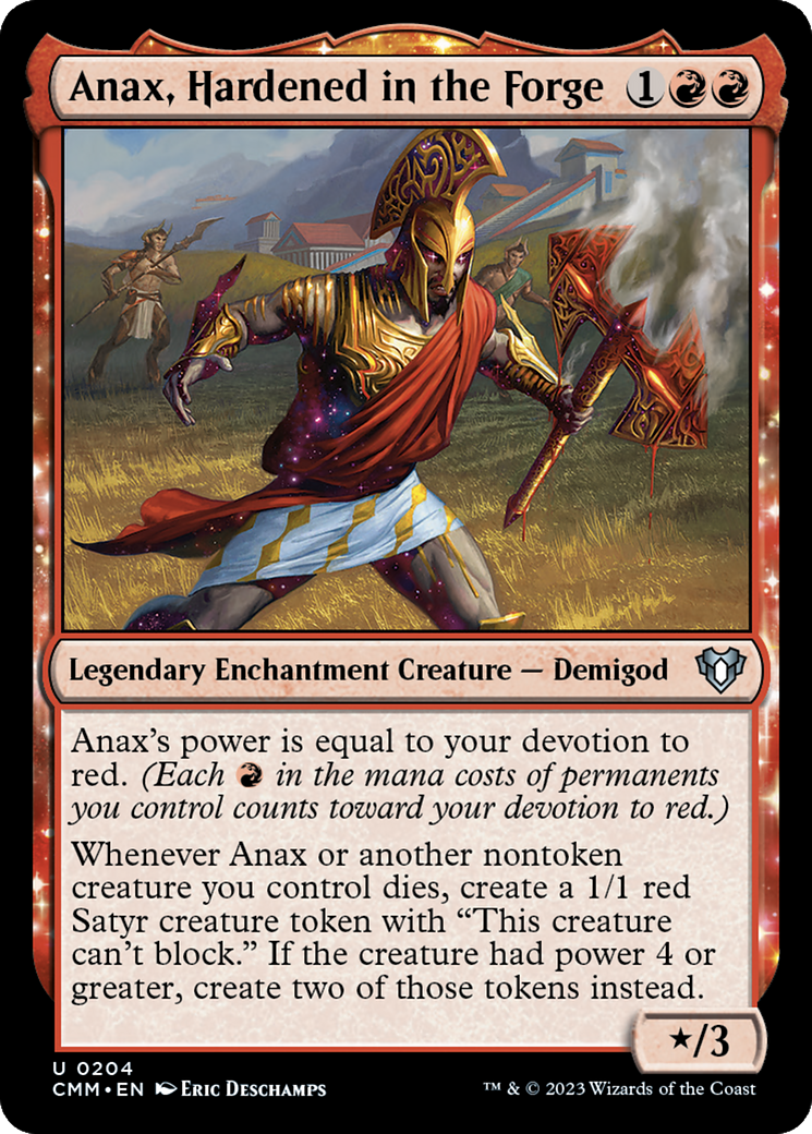 {C} Anax, Harden in the Forge [Commander Masters][CMM 204]