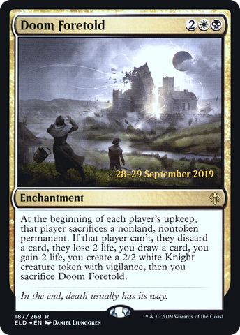 {R} Doom Foretold [Throne of Eldraine Prerelease Promos][PR ELD 187]