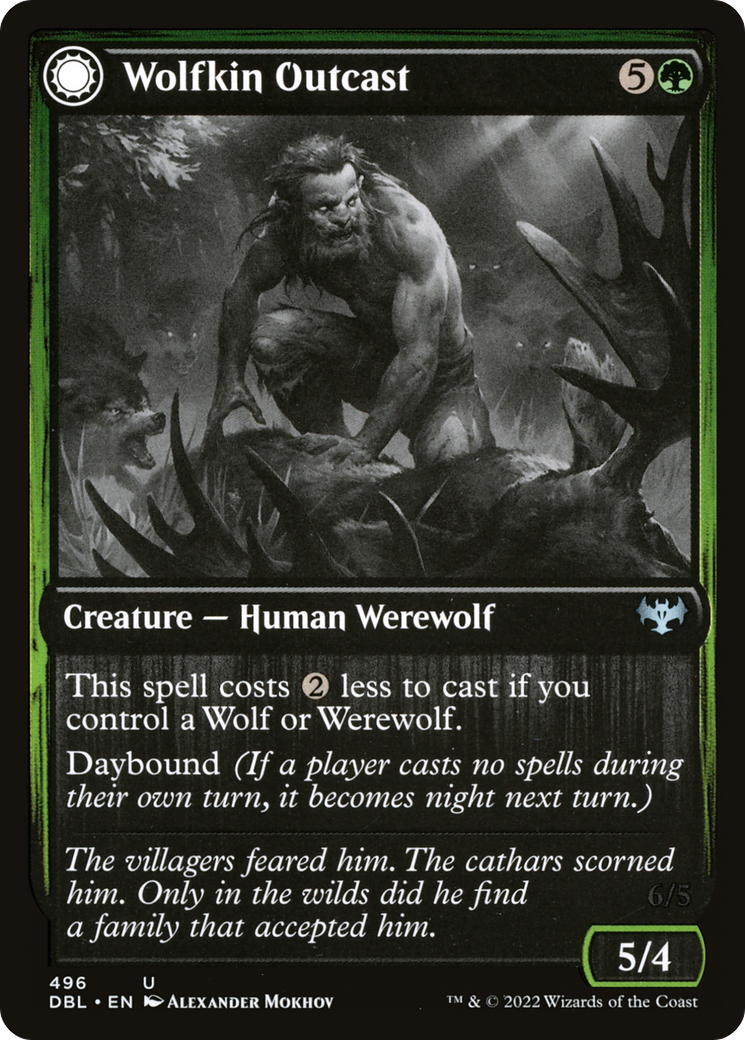 {C} Wolfkin Outcast // Wedding Crasher [Innistrad: Double Feature][DBL 496]