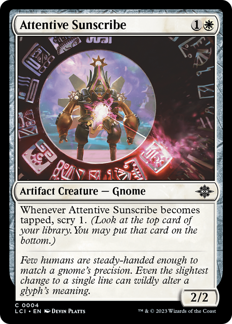 {@C} Attentive Sunscribe [The Lost Caverns of Ixalan][LCI 004]