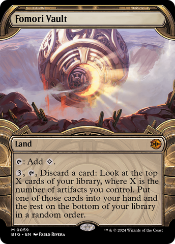 {@R} Fomori Vault (Showcase) [Outlaws of Thunder Junction: The Big Score][BIG 059]