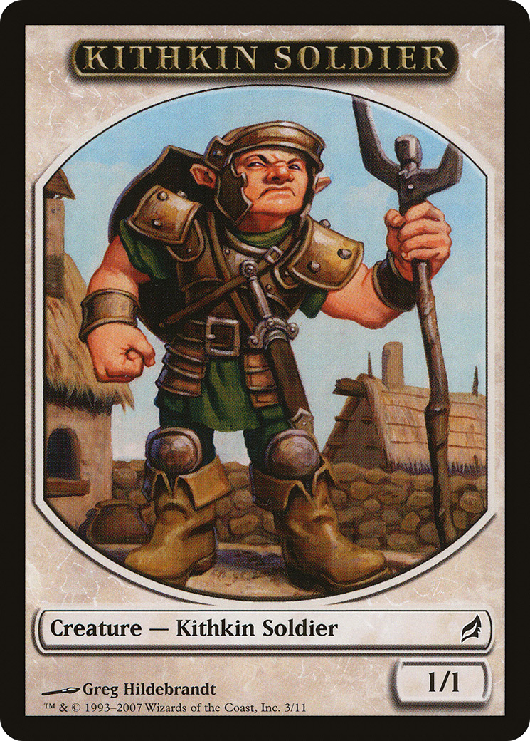 {T} Kithkin Soldier Token [Lorwyn Tokens][TLRW 003]