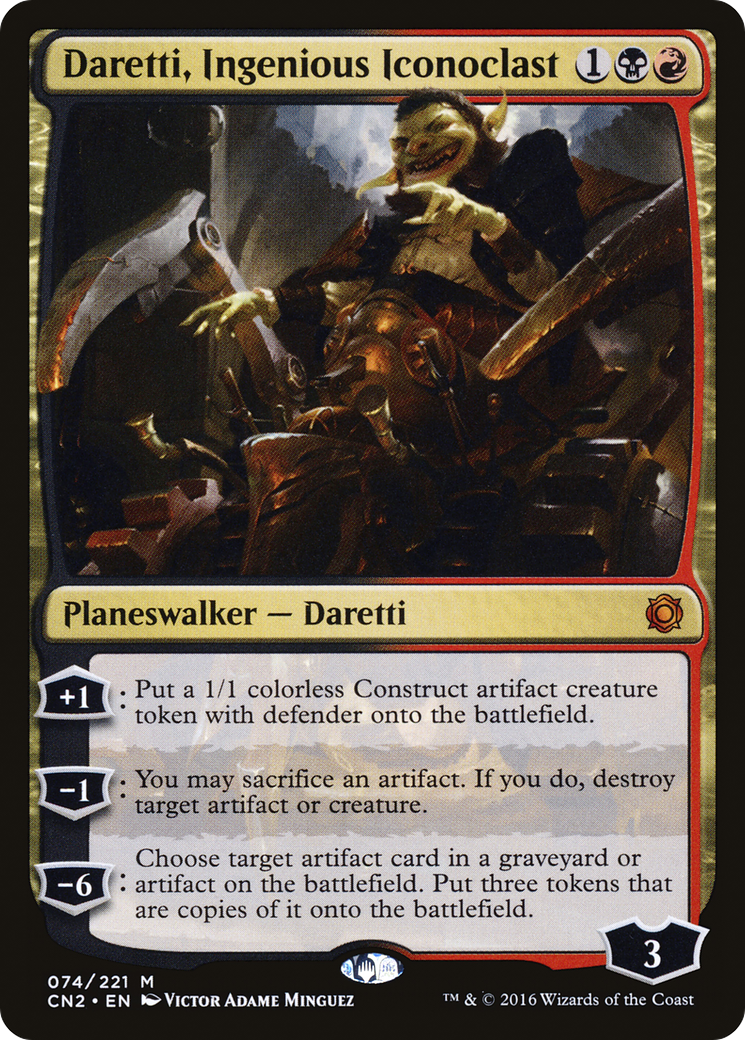 {R} Daretti, Ingenious Iconoclast [Conspiracy: Take the Crown][CN2 074]