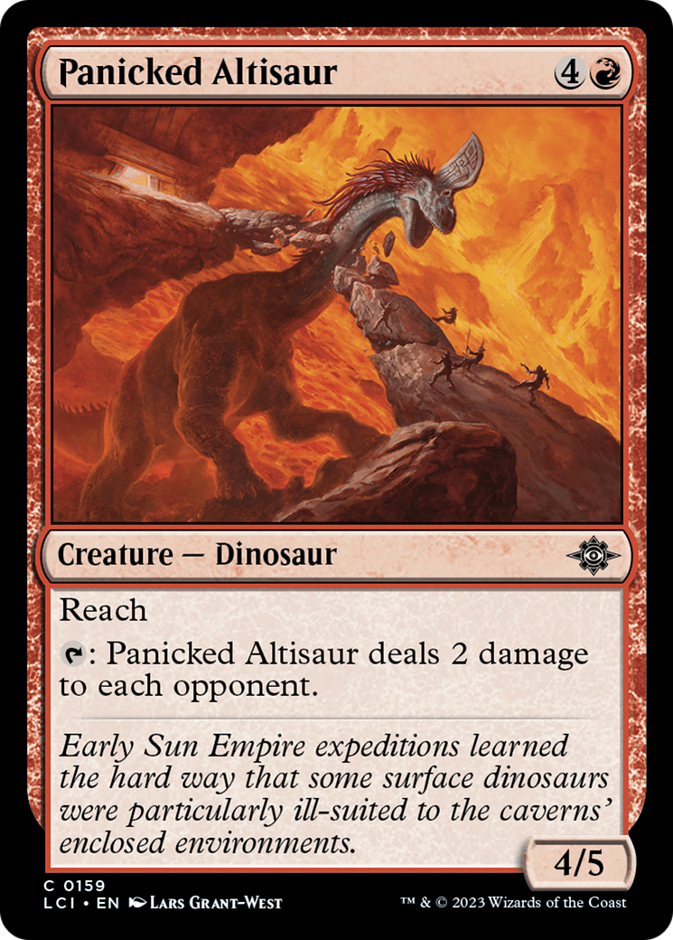 {@C} Panicked Altisaur [The Lost Caverns of Ixalan][LCI 159]