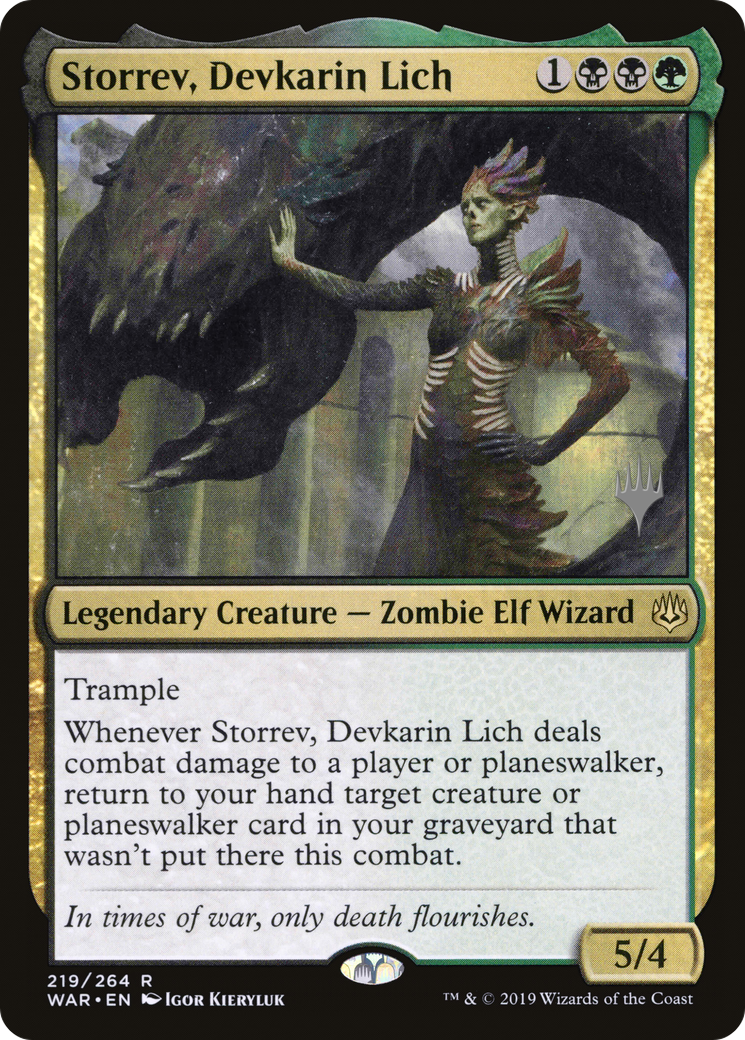 {R} Storrev, Devkarin Lich (Promo Pack) [War of the Spark Promos][PP WAR 219]