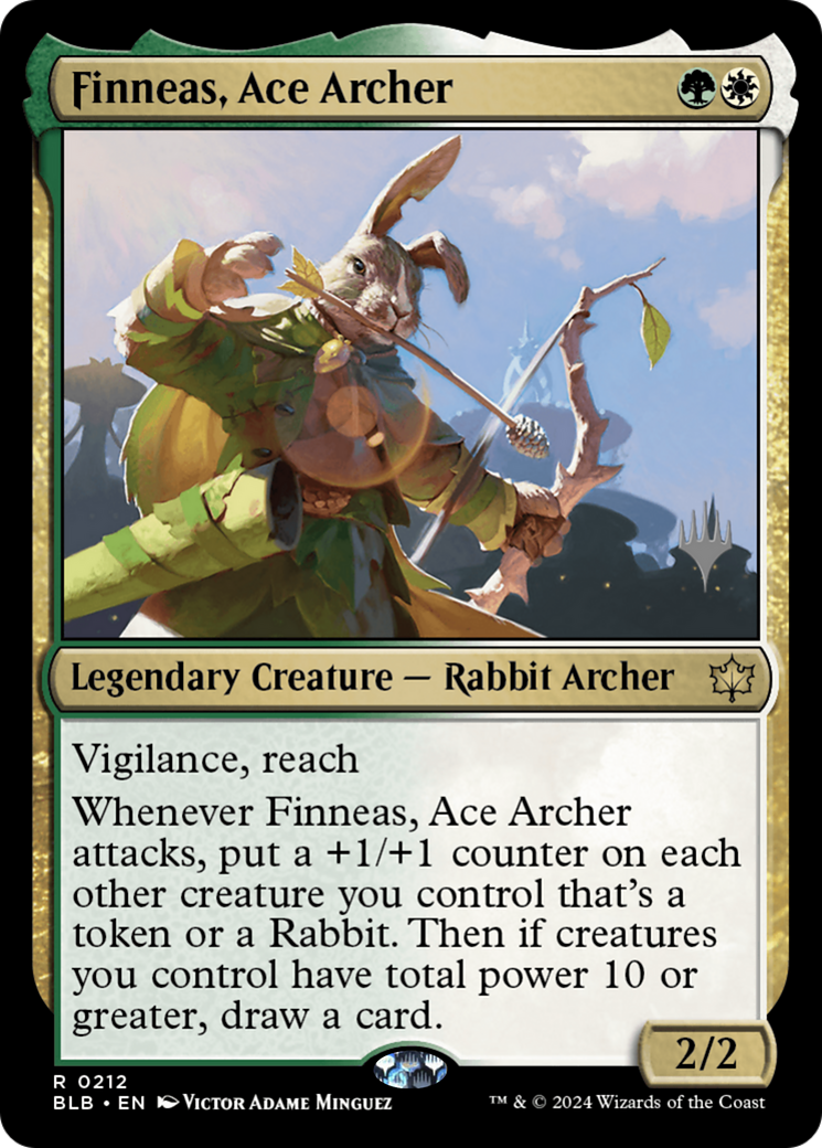 {@R} Finneas, Ace Archer (Promo Pack) [Bloomburrow Promos][PP BLB 212]