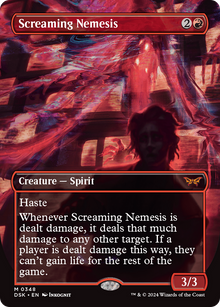 {@R} Screaming Nemesis (Borderless) [Duskmourn: House of Horror][DSK 348]