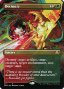 {R} Decimate (Borderless Alternate Art) [Dominaria Remastered][DMR 444]