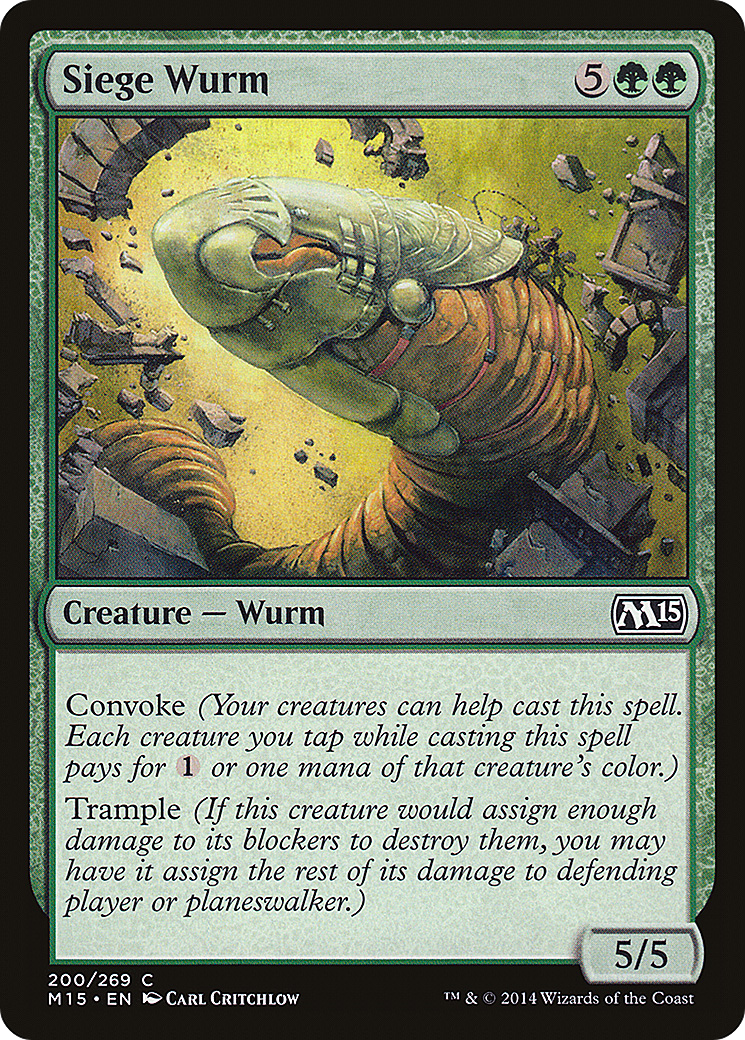 {C} Siege Wurm [Magic 2015][M15 200]