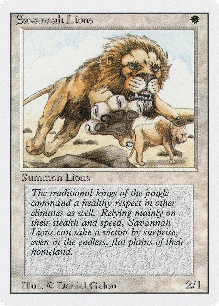 {R} Savannah Lions [Revised Edition][3ED 039] - Misty Mountain Games