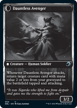 {C} Bereaved Survivor // Dauntless Avenger [Innistrad: Double Feature][DBL 004]