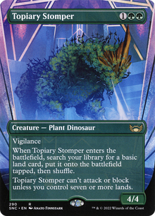 {R} Topiary Stomper (Borderless Alternate Art) [Streets of New Capenna][SNC 290]