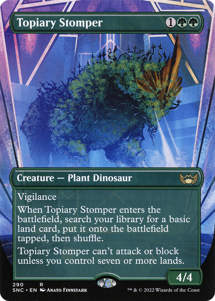 {R} Topiary Stomper (Borderless Alternate Art) [Streets of New Capenna][SNC 290]