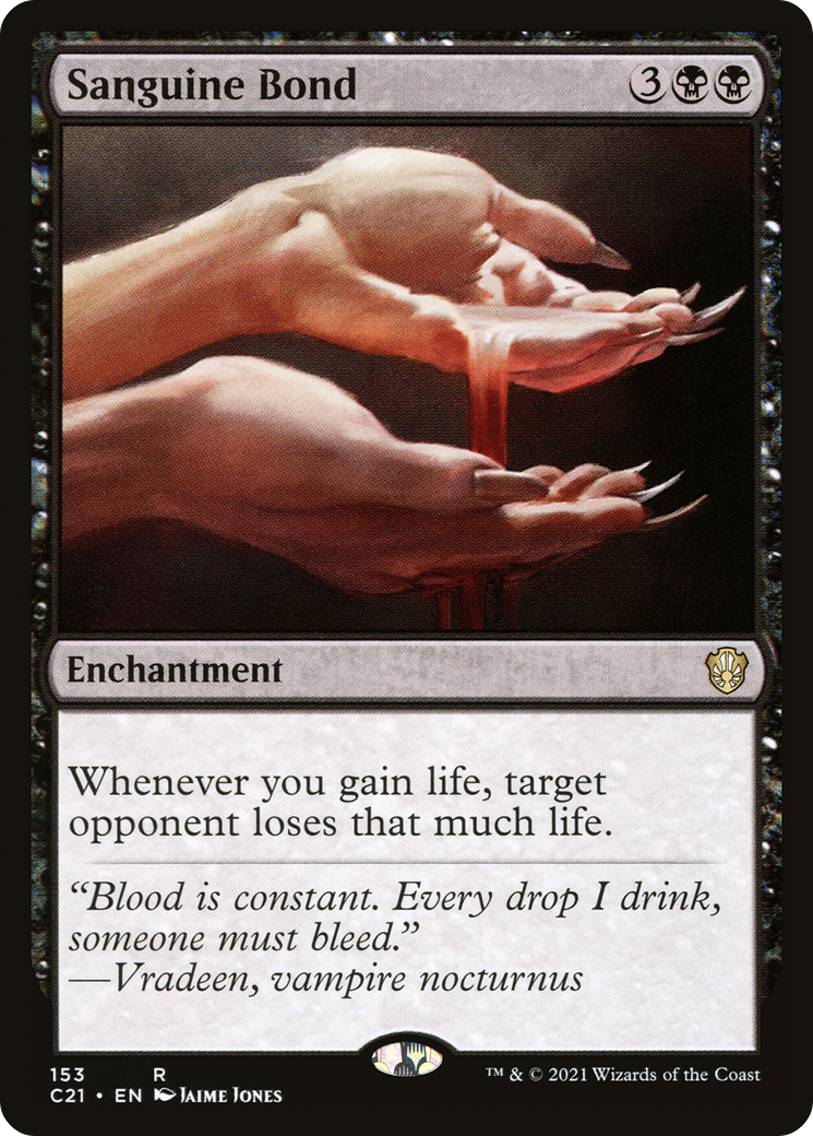 {R} Sanguine Bond [Commander 2021][C21 153]