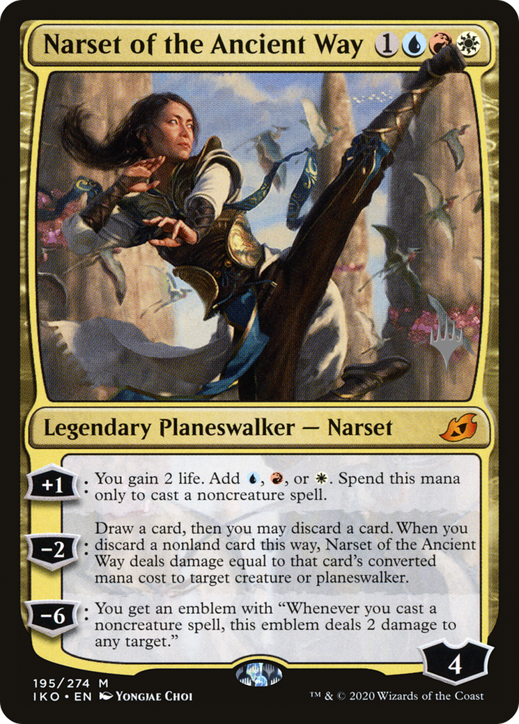 {R} Narset of the Ancient Way (Promo Pack) [Ikoria: Lair of Behemoths Promos][PP IKO 195]