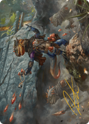 {A} Agate Instigator Art Card (Gold-Stamped Signature) [Bloomburrow Art Series][GS ABLB 033]