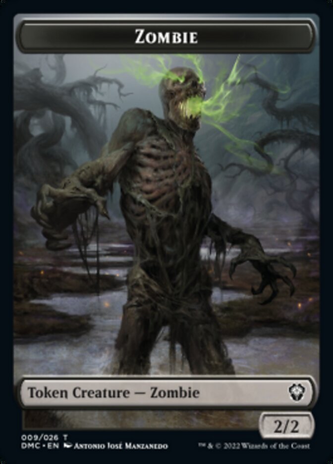 {T} Soldier // Zombie Double-sided Token [Dominaria United Tokens][TDMU 004]