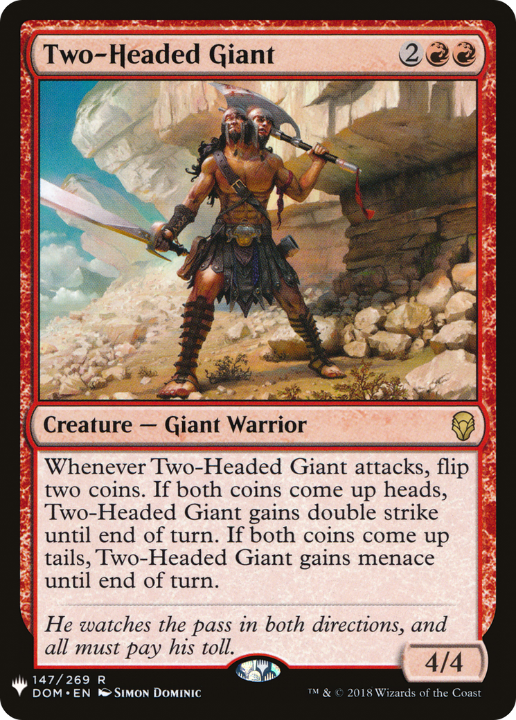 {R} Two-Headed Giant [Mystery Booster][LS DOM 147]