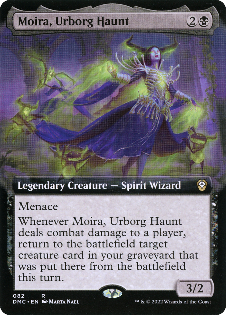 {R} Moira, Urborg Haunt (Extended Art) [Dominaria United Commander][DMC 082]
