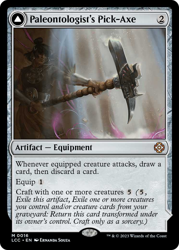 {R} Paleontologist's Pick-Axe [The Lost Caverns of Ixalan Commander][LCC 016]
