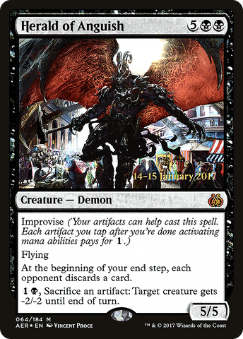 {R} Herald of Anguish [Aether Revolt Prerelease Promos][PR AER 064]