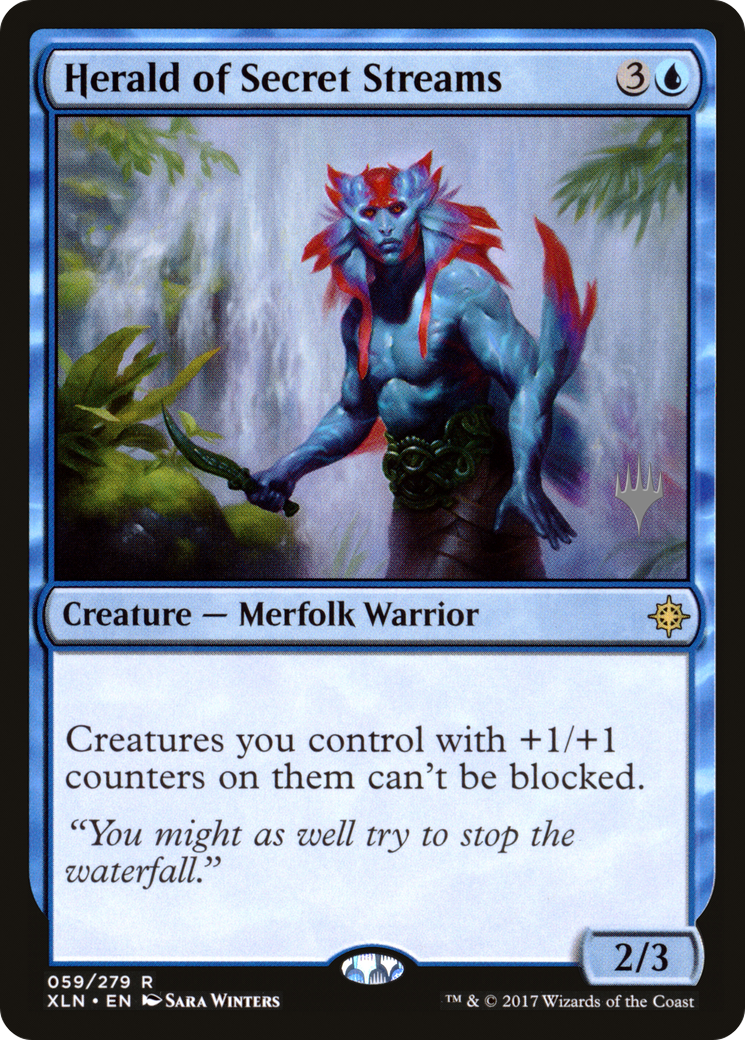 {R} Herald of Secret Streams (Promo Pack) [Ixalan Promos][PP XLN 059]