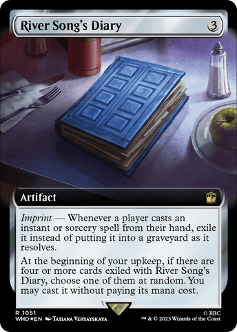 {R} River Song's Diary (Extended Art) (Surge Foil) [Doctor Who][WHO 1051]