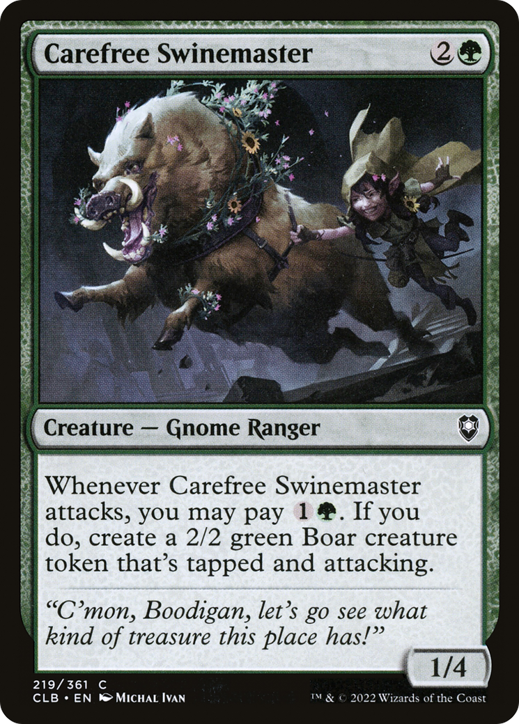 {C} Carefree Swinemaster [Commander Legends: Battle for Baldur's Gate][CLB 219]