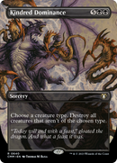 {R} Kindred Dominance (Borderless Alternate Art) [Commander Masters][CMM 640]