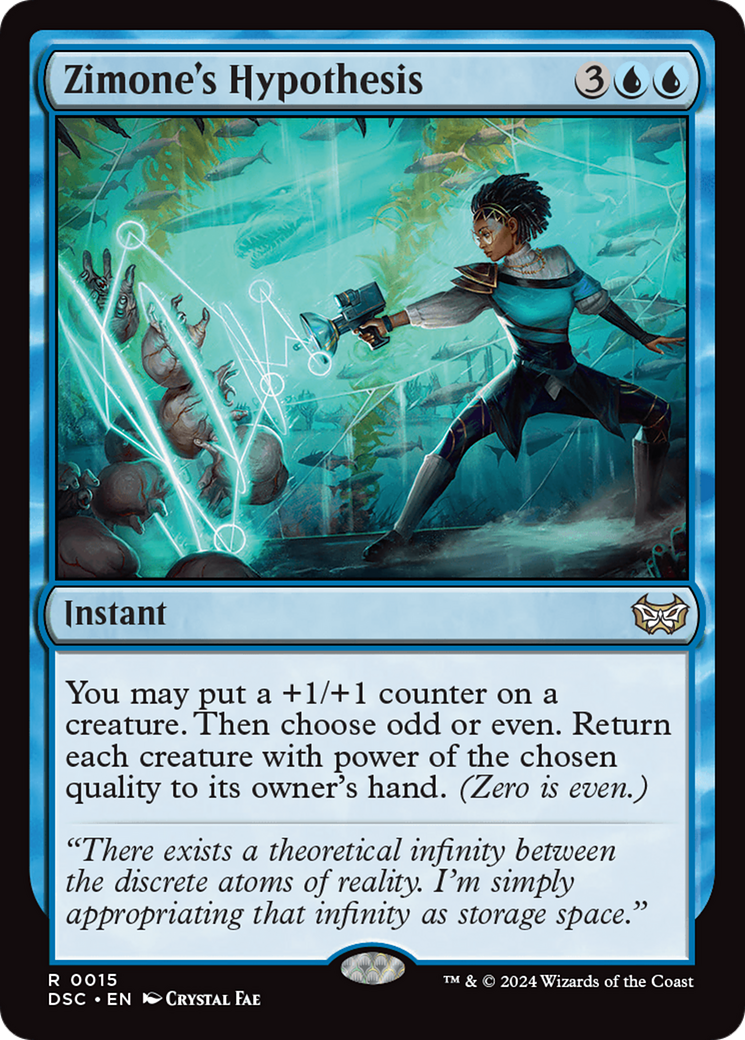 {R} Zimone's Hypothesis [Duskmourn: House of Horror Commander][DSC 015]