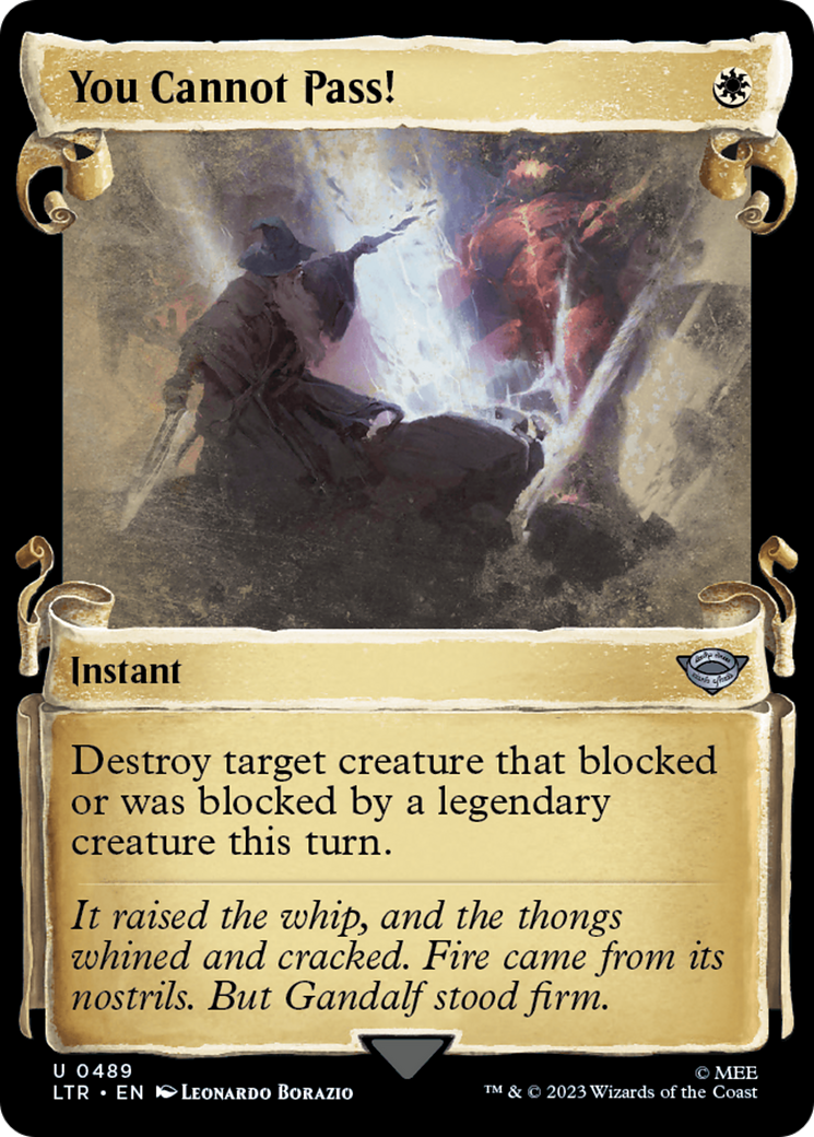 {C} You Cannot Pass! [The Lord of the Rings: Tales of Middle-Earth Showcase Scrolls][LTR 489]