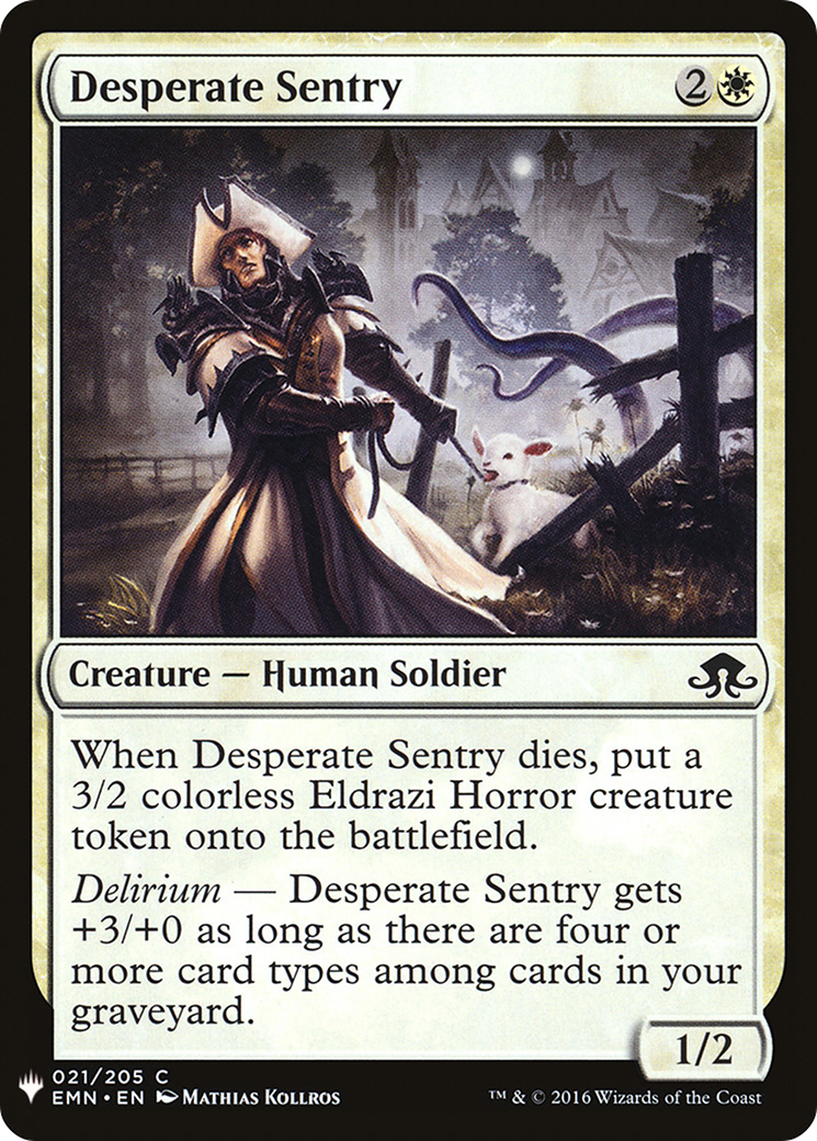 {C} Desperate Sentry [Mystery Booster][LS EMN 021]